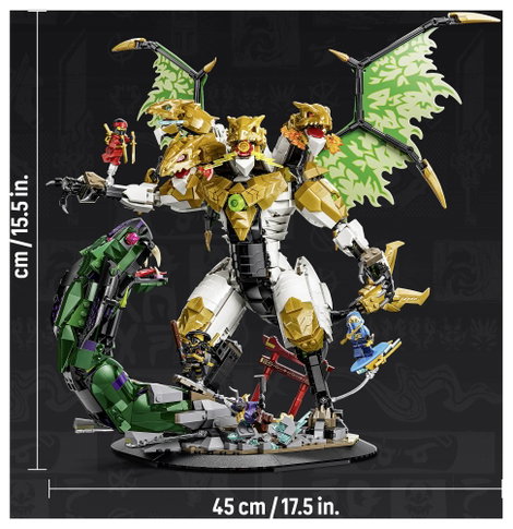 LEGO® NINJAGO 71872 Párbaj az Ultra Sárkánnyal Építőjáték Mozgatható Sárkány játékhoz és kiállítás 8. kép