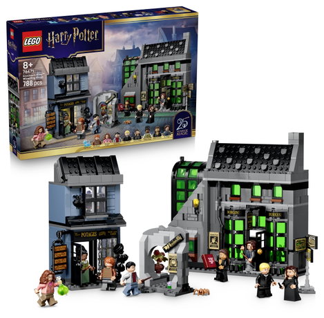 LEGO® HARRY POTTER™ 76471 Varázslóboltok az Abszol sikátorban építőkészlet fantasy játék 8 minifi 3. kép