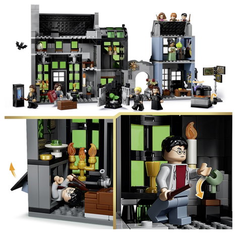 LEGO® HARRY POTTER™ 76471 Varázslóboltok az Abszol sikátorban építőkészlet fantasy játék 8 minifi 5. kép