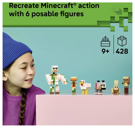 LEGO® MINECRAFT 21592 A Csirkelovas támadása a sivatagban LEGO kockákból készült mozgatható figurák 4. kép