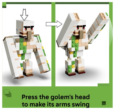 LEGO® MINECRAFT 21592 A Csirkelovas támadása a sivatagban LEGO kockákból készült mozgatható figurák 6. kép
