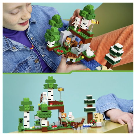 LEGO® MINECRAFT 21593 Első éjszakai kaland Minecraft készlet Alexszel, egy csontvázzal és egy Creep 7. kép