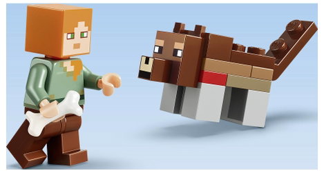 LEGO® MINECRAFT 21593 Első éjszakai kaland Minecraft készlet Alexszel, egy csontvázzal és egy Creep 8. kép