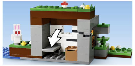 LEGO® MINECRAFT 21593 Első éjszakai kaland Minecraft készlet Alexszel, egy csontvázzal és egy Creep 9. kép