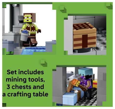 LEGO® MINECRAFT 21597 Szellemállomás Építőkészlet Szellemmel és csontvázzal Asztali dekoráció a vi 8. kép