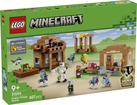 LEGO® MINECRAFT 21596 A mágus támadása a falu ellen szerepjátékokhoz való építőkészlet 11 figurával
