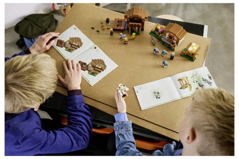 LEGO® MINECRAFT 21596 A mágus támadása a falu ellen szerepjátékokhoz való építőkészlet 11 figurával 3. kép