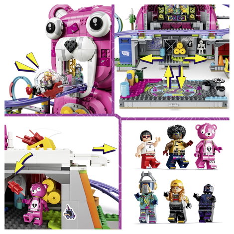 77082 Lego® Fortnite Rave-barlang  építőkészlet gyerekeknek és játékosoknak  legendás helyszín a vid 5. kép