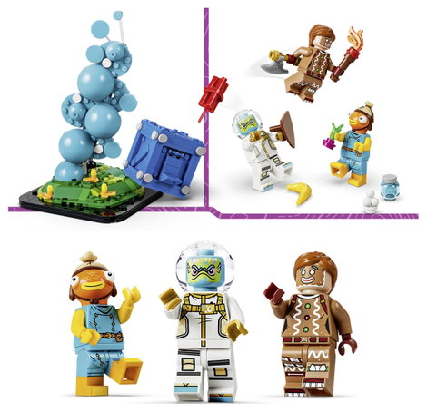 77080 Lego® Fortnite Ellátási készlet 3 minifigurával ellátott építőkészlet ajándék játékosoknak 7. kép