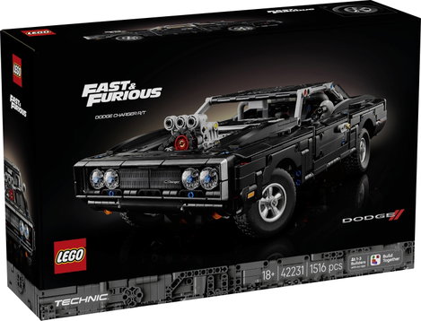 LEGO® TECHNIC 42231 Felnőtt építőkészlet kormánymű, kerékfelfüggesztés, V8-as motor és 2 db NOS pal