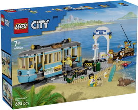 LEGO® CITY 60506 Klasszikus tengerparti villamos  építőkészlet 5 minifigurával és állatfigurákkal