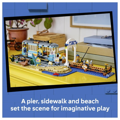 LEGO® CITY 60506 Klasszikus tengerparti villamos építőkészlet 5 minifigurával és állatfigurákkal 4. kép