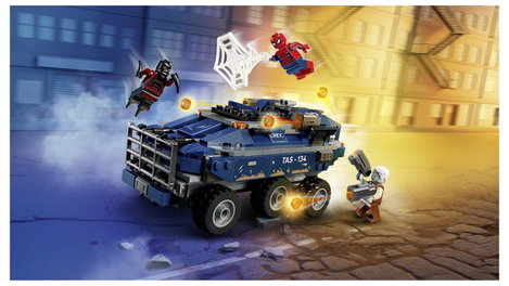 LEGO® MARVEL SUPER HEROES 76349 Pókember üldözi a börtönszállítót Építőjáték 4 minifigura 6. kép