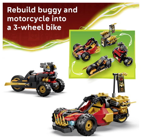LEGO® NINJAGO 71864 Kai és Cole kombija építőkészlet 3 minifigurával 4. kép