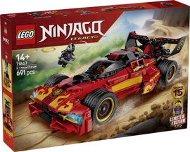 LEGO® NINJAGO 71867 15. évforduló: X-1 Ninja Szuperautó  Építőkészlet 3 minifigurával