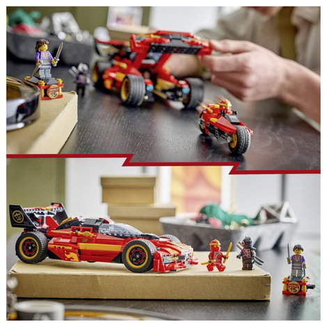 LEGO® NINJAGO 71867 15. évforduló: X-1 Ninja Szuperautó Építőkészlet 3 minifigurával 8. kép