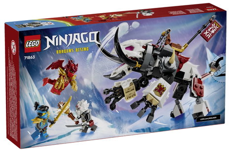 LEGO® NINJAGO 71863 Zilvar a sárkányán, Grimtakon játékszörnyeteg 3 minifigurával 2. kép
