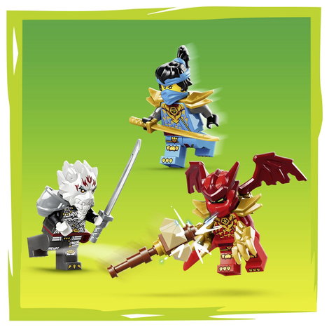 LEGO® NINJAGO 71863 Zilvar a sárkányán, Grimtakon játékszörnyeteg 3 minifigurával 3. kép