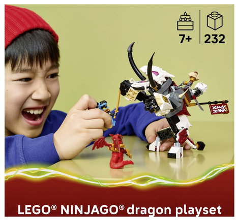 LEGO® NINJAGO 71863 Zilvar a sárkányán, Grimtakon játékszörnyeteg 3 minifigurával 4. kép