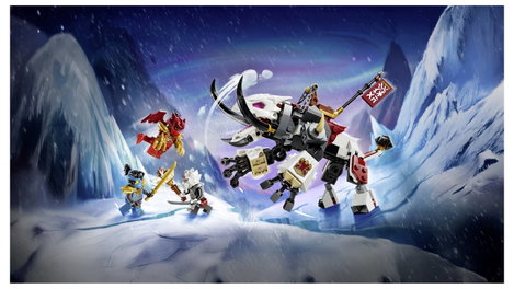 LEGO® NINJAGO 71863 Zilvar a sárkányán, Grimtakon játékszörnyeteg 3 minifigurával 8. kép