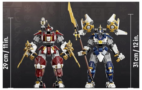 LEGO® NINJAGO 71870 Az Iker Titán Mechek akciófigurák építéshez, játékhoz és kiállításhoz 9. kép