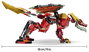 LEGO® NINJAGO 71868 Wyldfyres Sárkány Mech és 6 minifigura Építőjáték szerepjátékhoz 12. bélyegkép