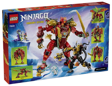 LEGO® NINJAGO 71868 Wyldfyres Sárkány Mech és 6 minifigura Építőjáték szerepjátékhoz 2. kép