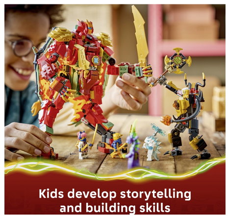 LEGO® NINJAGO 71868 Wyldfyres Sárkány Mech és 6 minifigura Építőjáték szerepjátékhoz 7. kép