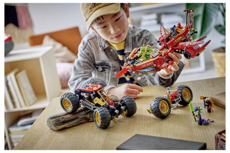 LEGO® NINJAGO 71869 Sivatagi tengerész játék teherautó gyerekeknek 3 jármű és 6 minifigura 2. kép