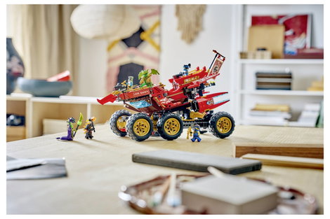 LEGO® NINJAGO 71869 Sivatagi tengerész játék teherautó gyerekeknek 3 jármű és 6 minifigura 3. kép