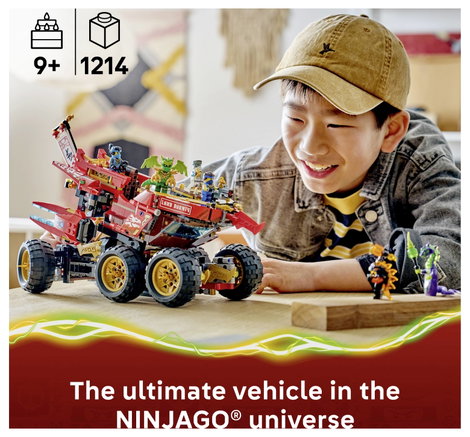 LEGO® NINJAGO 71869 Sivatagi tengerész játék teherautó gyerekeknek 3 jármű és 6 minifigura 4. kép