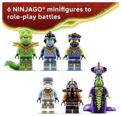 LEGO® NINJAGO 71869 Sivatagi tengerész játék teherautó gyerekeknek 3 jármű és 6 minifigura 6. kép