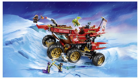 LEGO® NINJAGO 71869 Sivatagi tengerész játék teherautó gyerekeknek 3 jármű és 6 minifigura 8. kép