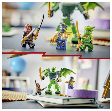 LEGO® NINJAGO 71862 Lloyd Sárkány Mech csatakészlete akciófigurával és 3 minifigurával 7. kép