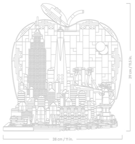 LEGO® ARCHITECTURE 6588557 New York City – A Nagy Alma Építőkészlet, Szobadekoráció Felnőtteknek 12. kép