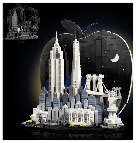 LEGO® ARCHITECTURE 6588557 New York City – A Nagy Alma Építőkészlet, Szobadekoráció Felnőtteknek 2. kép