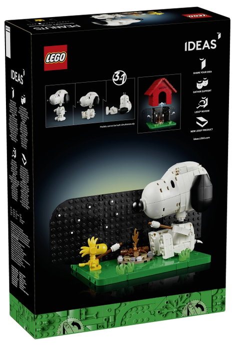 21368 LEGO® IDEAS Peanuts: Snoopy kutyaólaja Felnőtteknek szóló építőkészlet 2 figurával 2. kép