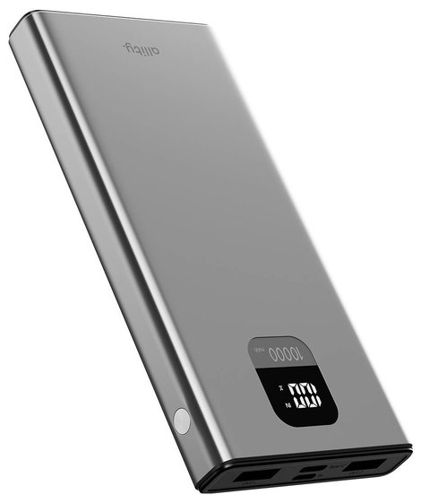 Allity APB-100 Powerbank 10000 mAh Quick Charge, Power Delivery LiPo USB-C®, USB-A Szürke 3. kép