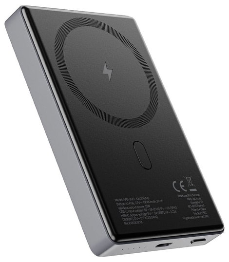 Allity APB-300 Wireless powerbank 10000 mAh Quick Charge, Power Delivery Szürke 4. kép