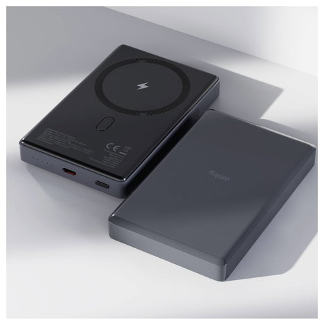 Allity APB-300 Wireless powerbank 10000 mAh Quick Charge, Power Delivery Szürke 5. kép