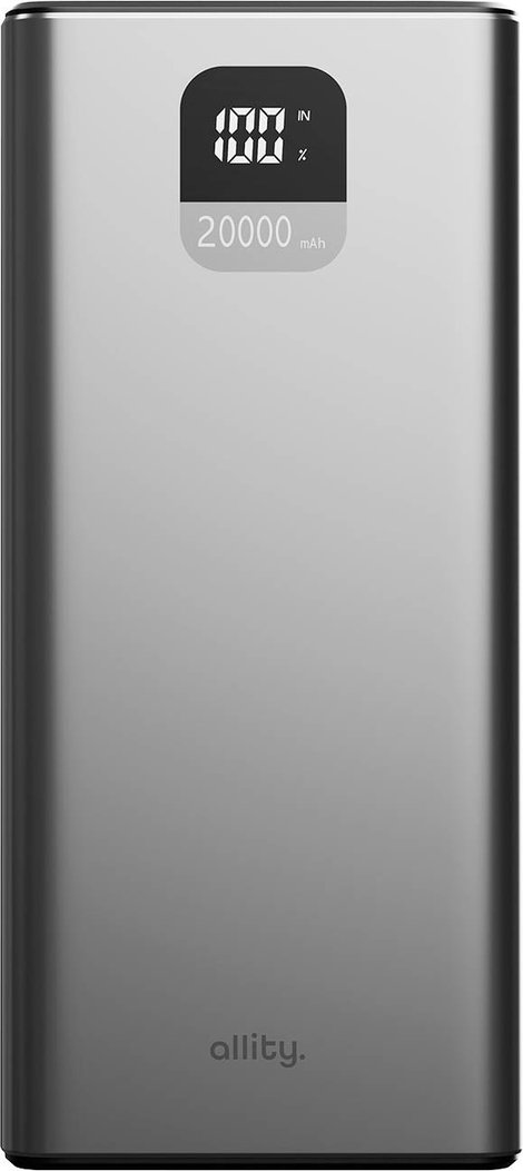 Allity APB-100 Powerbank 20000 mAh Quick Charge, Power Delivery LiPo USB-C®, USB-A Szürke állapotjel