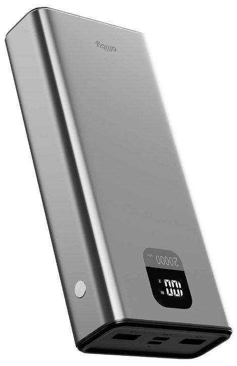 Allity APB-100 Powerbank 20000 mAh Quick Charge, Power Delivery LiPo USB-C®, USB-A Szürke állapotjel 2. kép