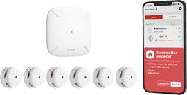 X-Sense FS61 Füstjelző készlet központtal (Sz x Ma x Mé) 90 x 26.5 x 90 mm