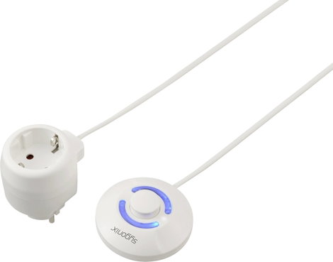 Sygonix SY-7048602 Kapcsolható köztes dugalj Külön kapcsolóval Fehér