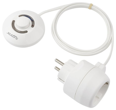 Sygonix SY-7048602 Kapcsolható köztes dugalj Külön kapcsolóval Fehér 5. kép