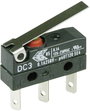 Cherry Switches Szubminiatűr kapcsoló, 250 V/AC DC3 DC3C-L1LC 1 váltó laposérintkezős dugó, 2,8 x 0, bélyegkép