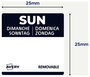 Avery-Zweckform DLSSUNREV-1000 Többfunkciós címkék 25 x 25 mm Papír Fekete 1 db Leoldható Kézi felir 2. bélyegkép