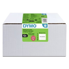 DYMO Etikett tekercs 70 x 54 mm Fehér 12 tekercs Leoldható 2234185 Univerzális etikett, CD etikett, 