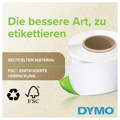 DYMO Etikett tekercs 89 x 41 mm Fehér 6 tekercs Leoldható 2234187 Névtábla etikett 4. kép