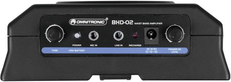 Övön hordható mikrofonos erősítő, aktív hangszóró, Omnitronic BHD-02 3. kép